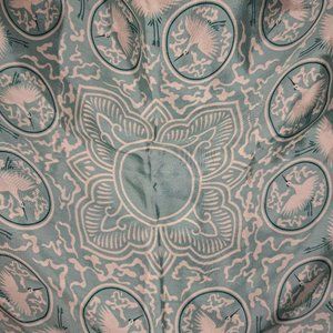 Vintage Korean Art Silk Scarf from The Smithsonian